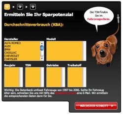 Autogas / LPG / Flssiggas | Foto: Der Spritspar-Rechner ist auf www.lambdasonde.de zu sehen.