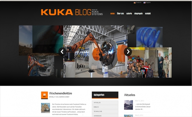 CMS & Blog Infos & CMS & Blog Tipps @ CMS & Blog-News-24/7.de | KUKA Blog - made by KUKA Systems