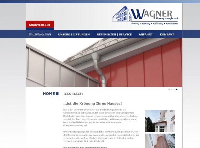 News - Central: Internetauftritt der Bauspenglerei Wagner - Dachsanierung und Spenglerarbeiten am Bau