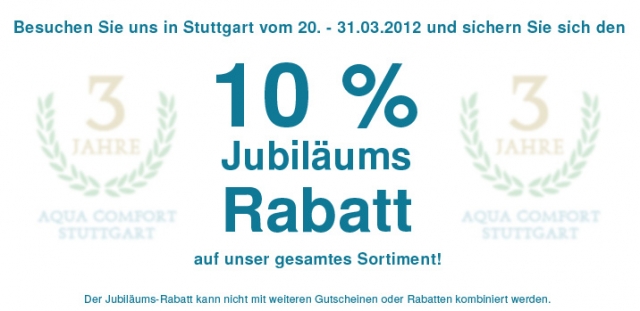 Auto News | Rabatt in Hhe von 10 % auf alle Wasserbetten, aber auch auf unsere sonstigen Mbel sowie smtliches Zubehr