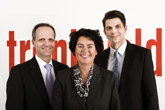 Deutsche-Politik-News.de | Die neue Trenkwalder-Geschftsfhrung (v.l.): Martin Hagedorn (CSO), Bettina Schick (COO), Tobias Schtze (CFO).