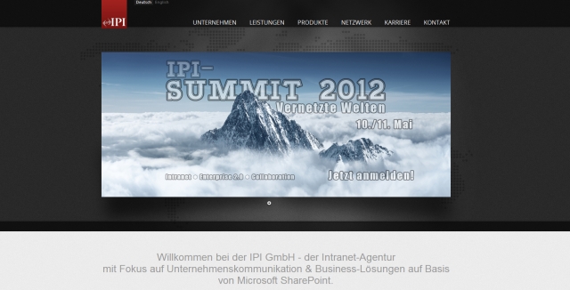 Deutsche-Politik-News.de | Die Webpage der IPI GmbH wurde mit SharePoint-Technologie realisiert - ein Praxisbeispiel