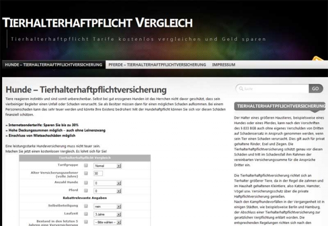 Tierhalterhaftpflichtversicherung für Hunde & Pferdehalter