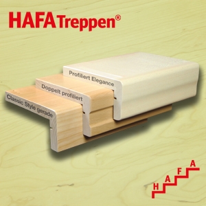 News - Central: HAFA Treppenrenovierung Massivholz Standard-Vorderkanten