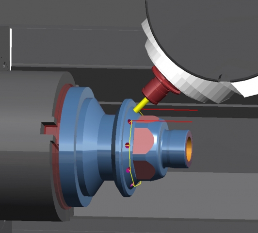 Auto News | Maschinen- und Abtragssimulation: Ein schneller Kollisionscheck ist jederzeit whrend der Programmierung mglich. 