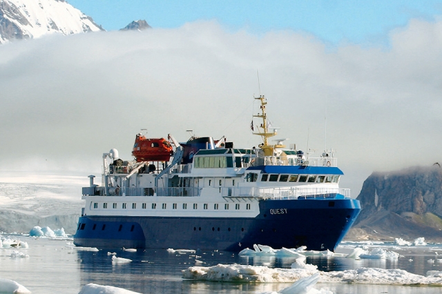 News - Central: Die MS Quest auf einer Spitzbergenreise der Fietz GmbH Polar-Kreuzfahrten