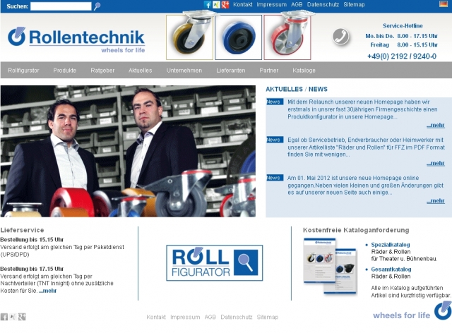 Deutsche-Politik-News.de | Die neue Webseite der Rollentechnik vom Stein GmbH mit dem innovativen Rollfigurator