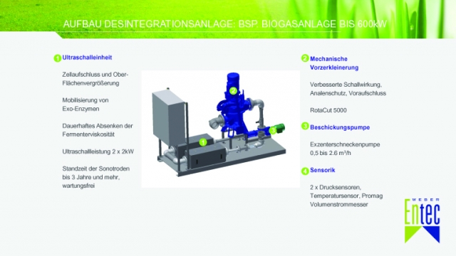 Alternative & Erneuerbare Energien News: Bestehende Anlagen knnen sehr flexibel mit dem „DesintegrationsModulSystem, DMS“ von Weber Entec nachgerstet werden.