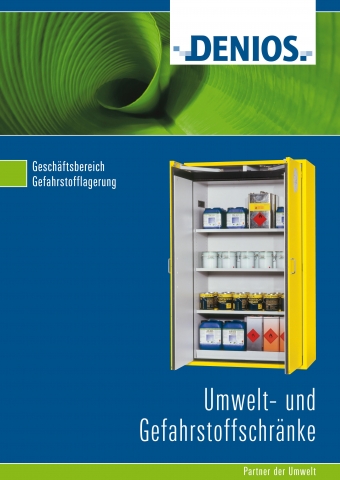 Deutsche-Politik-News.de | Die neue 84-seitige Produktbersicht „Umwelt- und Gefahrstoffschrnke“ von DENIOS