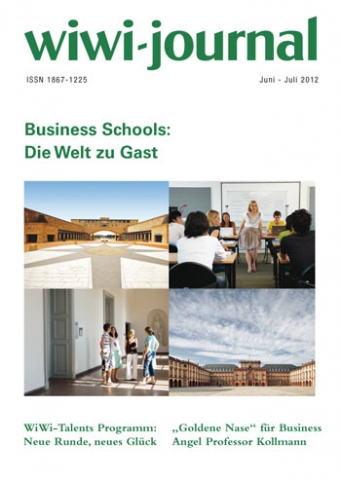 Handy News @ Handy-Info-123.de | Titelseite des neuen WiWi-Journals: Business Schools sind das Top-Thema