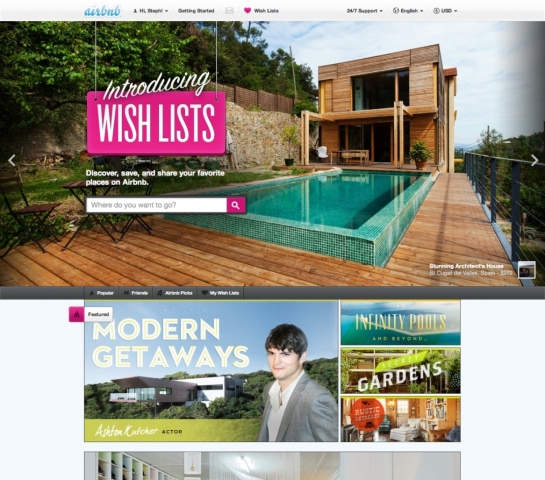 Handy News @ Handy-Infos-123.de | Neues Feature von Marktfhrer Airbnb:  Wish Lists machen die Reiseplanung und die Empfehlung von Unterknften zu einem visuellen Erlebnis. (Bild: Airbnb)
