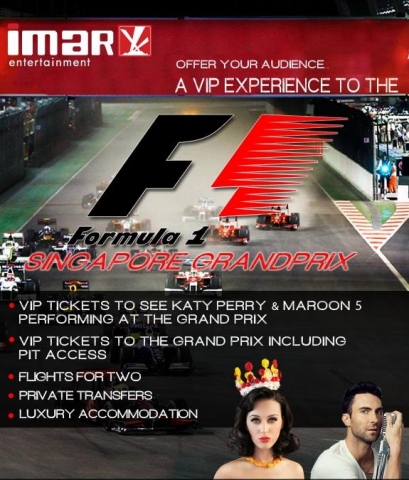 Tickets / Konzertkarten / Eintrittskarten | Promotion mit Formel 1 in Singapur