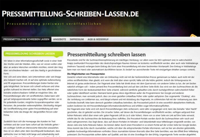 Suchmaschinenoptimierung / SEO - Artikel @ COMPLEX-Berlin.de | Pressemitteilung Schreiben Lassen