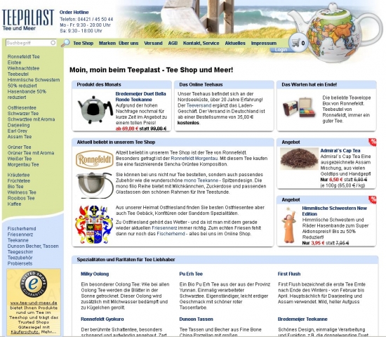Deutsche-Politik-News.de | Der Tee Online Shop bietet auch ostfriesisches Flair, z.B. den Friesennerz