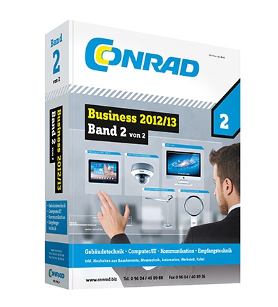 News - Central: Im neuen Katalog Business 2012/13 Band 2 prsentiert Conrad Electronic einen Teil seines 250.000 Artikel umfassenden Sortiments.