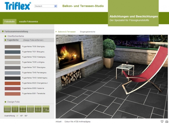 Software Infos & Software Tipps @ Software-Infos-24/7.de | Per Mausklick in die Zukunft blicken knnen Nutzer des Triflex Balkon- und Terrassen-Studios unter www.triflex-studio.com.