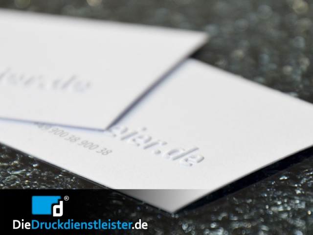 Tickets / Konzertkarten / Eintrittskarten | DieDruckdienstleister.de exklusiv mit Blindprgung fr Visitenkarten und Briefbgen auf Designer-Papier PlanoArt