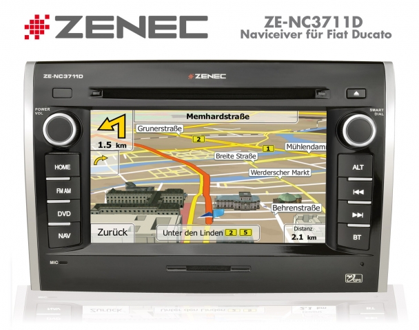Auto News | Zenec ZE-NC3711D: Navigationssystem fr Fiat Ducato Reisemobile
