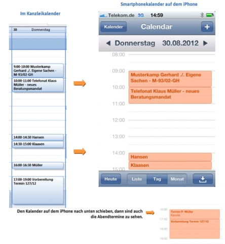 Handy News @ Handy-Info-123.de | Mit dem Advoware Smartphonekalender gleichen Anwlte und Juristen ihre Kanzleitermine vollautomatisch ab