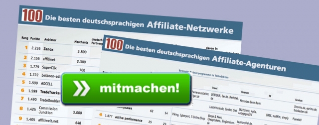 Deutsche-Politik-News.de | Ranking der Affiliate-Netzwerke und -Agenturen