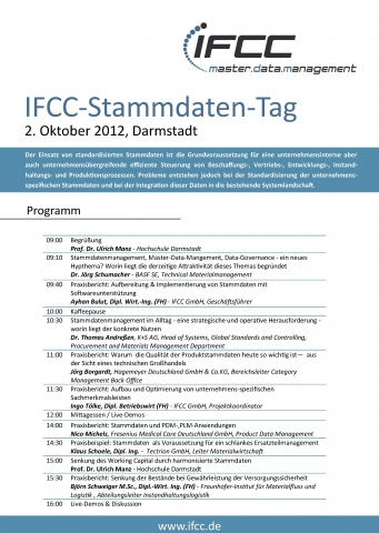 Deutsche-Politik-News.de | IFCC-Stammdaten-Tag-02.Okt.2012
