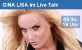 Foto: Gina Lisa im Live Talk am 09. April.