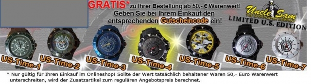 News - Central: Time is Money - Geld sparen & Zeit gewinnen unter www.unclesam-onlineshop.de