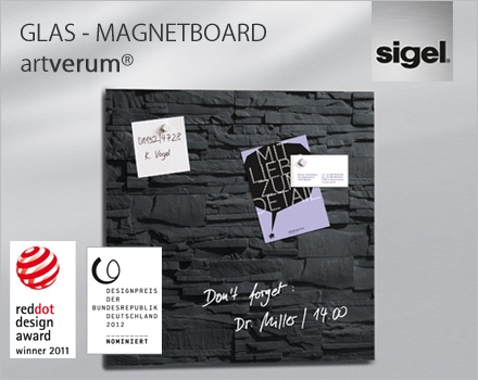 Deutschland-24/7.de - Deutschland Infos & Deutschland Tipps | Glas-Magnetboard artverum von Sigel
