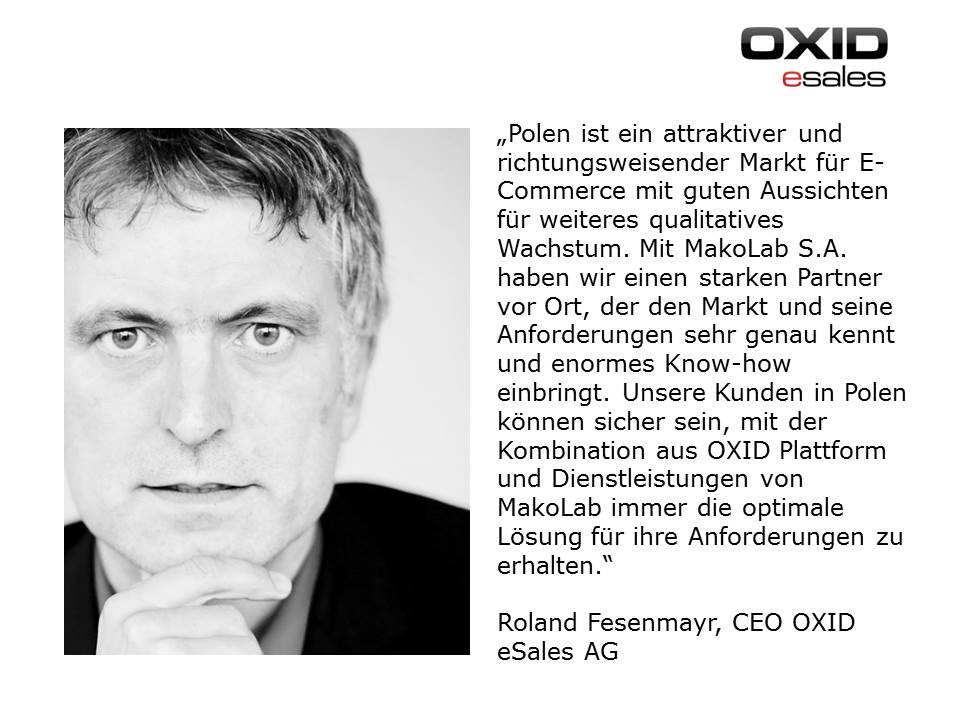 Deutsche-Politik-News.de | Roland Fesenmayr, CEO OXID eSales AG