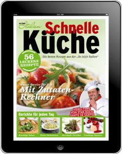 Nahrungsmittel & Ernhrung @ Lebensmittel-Page.de | Foto: Titelblatt des iPad-Magazins Schnelle Kche.