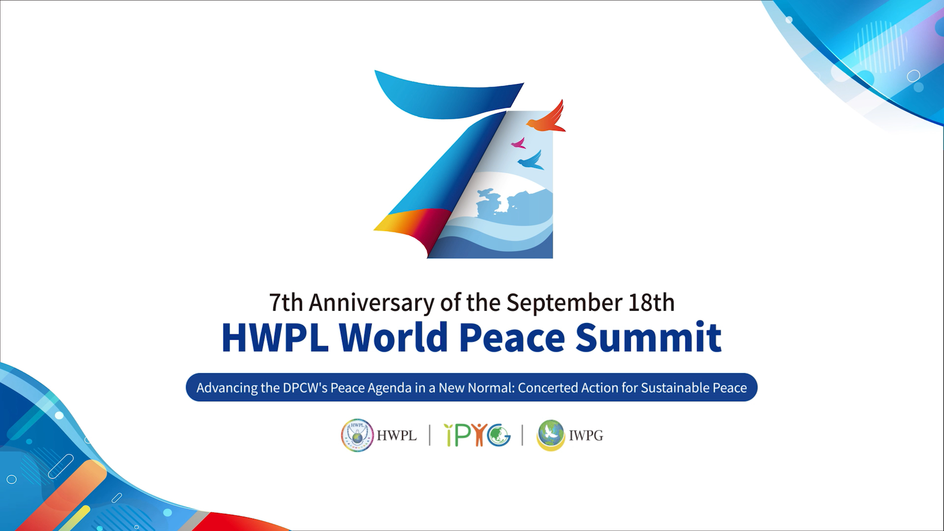 Freie Pressemitteilungen | 7. Jahrestag des HWPL World Peace Summits mit 32.500: Teilnehmern Stärkung der DPCW-Friedensagenda in der Post-Covid Ära - Gemeinsames Handeln für dauerhaften Frieden