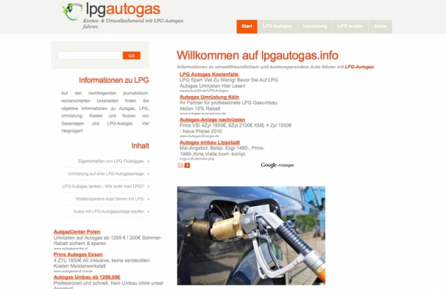 Autogas / LPG / Flssiggas | abtvmedia® Interactive Werbeagentur
