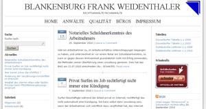 Recht News & Recht Infos @ RechtsPortal-14/7.de | RA Blankenburg Frank Weidenthaler