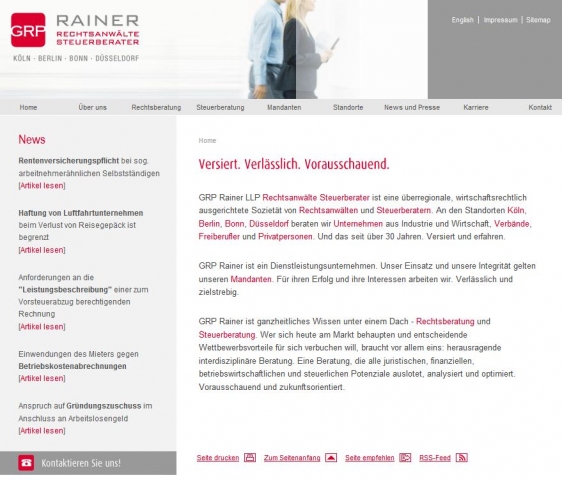 Recht News & Recht Infos @ RechtsPortal-14/7.de | GRP Rainer LLP