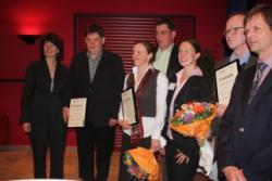 Foto: V.l.n.r.: Ministerin Astrid Grotelschen, Axel Siemke (Breese-Grmse), Claudia Scheil (Thomasburg), Jrg-Heinrich Siemke (Breese-Grmse), Projektleiterin Ileana Weber, Andreas Krger (Volkfien), Horst Seide [Bild: Klaus Mayhack]. |  Landwirtschaft News & Agrarwirtschaft News @ Agrar-Center.de