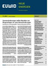Landwirtschaft News & Agrarwirtschaft News @ Agrar-Center.de | Foto: EUWID Neue Energien 11/2012 ist am 14. Mrz erschienen und umfasst 101 Nachrichten auf 36 Seiten.