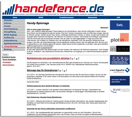 Handy News @ Handy-Info-123.de | Plot-In Sales Consulting