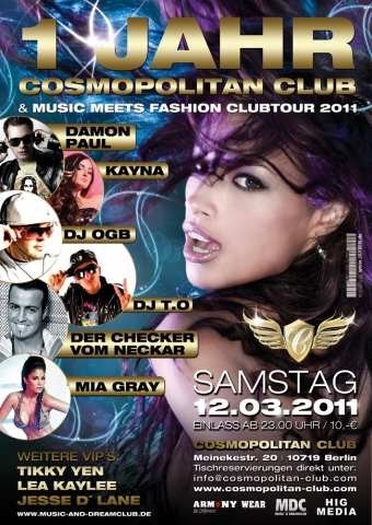 Tickets / Konzertkarten / Eintrittskarten | Cosmopolitan Club Berlin