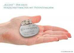 SeniorInnen News & Infos @ Senioren-Page.de | Foto: Accent - Der erste Herzschrittmacher mit Patientenalarm.