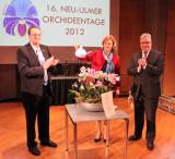 Orchideen-Seite.de - rund um die Orchidee ! | Foto: v.l. Bernd Treder (Prsident der Deutschen Orchideengeseelschaft, Karin Gabriele Seehofer und Gerold.