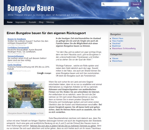 News - Central: BungalowBauen.org