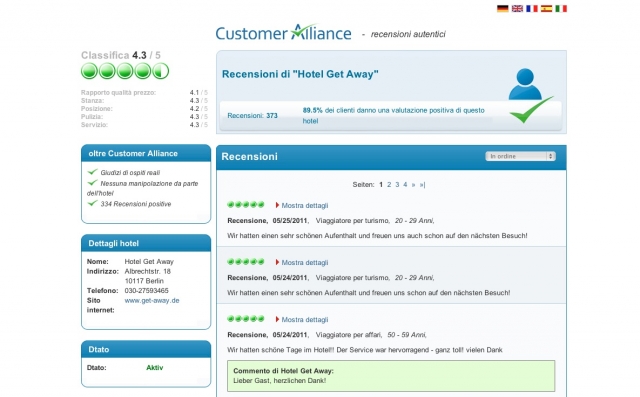 Hotel Infos & Hotel News @ Hotel-Info-24/7.de | CA Customer Alliance GmbH