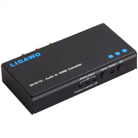  Ligawo  6518772 Toslink Coax Cinch zu HDMI Audio Embedder 