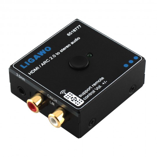  Ligawo  6518777 HDMI ARC 2.0 Audio zu Cinch / 3.5mm Klinke Extractor 