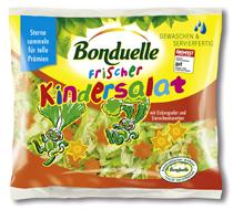 Nahrungsmittel & Ernhrung @ Lebensmittel-Page.de | Foto: Bonduelle Frischer Kindersalat wurde von dem Verbrauchermagazin ko-Test mit 