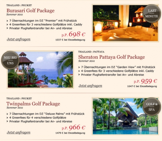 Europa-247.de - Europa Infos & Europa Tipps | Golfmotion by Travelmotion AG