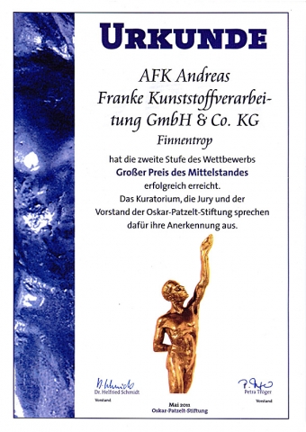 News - Central: AFK Andreas Franke Kunststoffverarbeitung GmbH & Co. KG