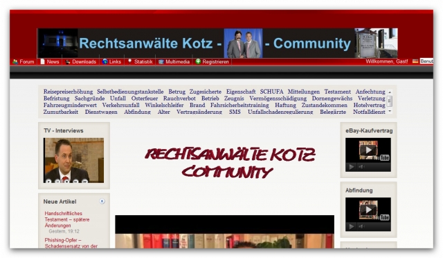 CMS & Blog Infos & CMS & Blog Tipps @ CMS & Blog-News-24/7.de | Rechtsanwlte Kotz GbR - Rechtsanwaltskanzlei Kotz