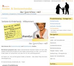 SeniorInnen News & Infos @ Senioren-Page.de | Foto: Die Website von insenio ist unter: www.seniorenhandy-kinderhandy.de zu erreichen.