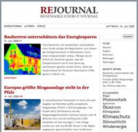 Alternative & Erneuerbare Energien News: Foto: REjournal - unabhngiges Portal fr erneuerbare Energien.